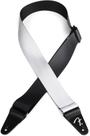 Pulseira de guitarra Fender Ombré Silver Smoke Nylon com pontas de couro