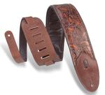 Pulseira de guitarra Levy's Leathers Sundance de 3 larguras em couro estampado