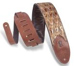 Pulseira de guitarra Levy's Leathers Sundance de 3 larguras em couro estampado
