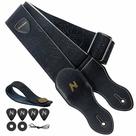 Pulseira de guitarra Nefelibata Porter Style Vegan com 6 cm de largura