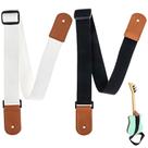 Pulseira de guitarra Pacote com 2 Samorillo para crianças - 1 pulseira branca e 1 pulseira preta