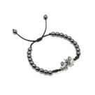 Pulseira de Hematita Dois Corações