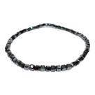 Pulseira de Hematita Quadrado Delicado