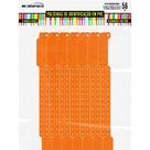 Pulseira de Identificação SOFT Pino Orange 253X25MM Pacote com 56