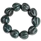 Pulseira de jade natural escuro Hetian para homens, miçangas de 22 mm Pulseira de jade natural escuro Hetian para homens, miçangas de 22 mm