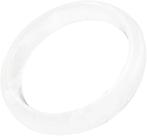 Pulseira de jade URED Natural Ice White para mulheres de 5,3 cm