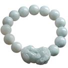 Pulseira de jadeíte natural Pixius birmanesa de jade de grau A 75g