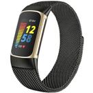 Pulseira de laço milanesa de malha metálica de reposição para Fitbit Charge 6/Charge 5 da surundo Pulseira de laço milanesa de malha metálica de reposição para Fitbit Charge 6/Charge 5 da surundo