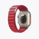 Pulseira de Loop Alpino Watch Ultra Serie 9 8 7 SE 6 5 4 3 2 1 Banda de nylon 49mm 45mm 44mm 42mm