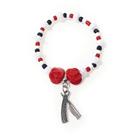 Pulseira de Malandra Navalha Malandragem Pombagira Cristal Prata Umbanda Candomblé Quimbanda