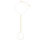 Pulseira de mão jamile pontos de luz folheada a ouro 18k
