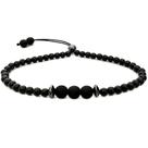 Pulseira De Miçanga Gafeno Feminina Preta