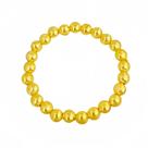 Pulseira de miçangas de gato banhada a ouro para mulheres, texto retrô de 7,6 mm