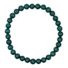 Pulseira de miçangas de malaquita natural de 4 mm para mulheres