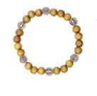 Pulseira de Nossa Senhora as Graças de Madeira Imbuia com Metal