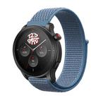 Pulseira de Nylon compatível com GTR4 GTR 4 A2166 / GTR3 / GTR2 / Stratos 2 3 - Azul