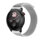 Pulseira de Nylon compatível com GTR4 GTR 4 A2166 / GTR3 / GTR2 / Stratos 2 3 - Branco com Cinza