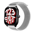 Pulseira de Nylon compatível com GTS 4 A2168 / GTS4 Mini A2176 - Branco com Cinza