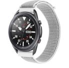 Pulseira De Nylon Para Galaxy Watch 3 45mm Cor Cinza Com branco