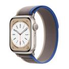 Pulseira de Nylon para iWatch 38mm / 40mm / 41mm - Cinza com Azul