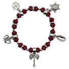 Pulseira De Orixá Xangô Pingente De Metal Umbanda Candomblé