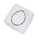Pulseira De Pedras Naturais De 3MM Para Mulheres, Conjunto De Joias Luxuosas, Turmalina, Presente