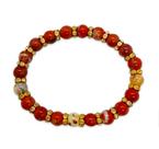 Pulseira de Pedras Naturais Jasper Vermelha