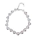 Pulseira de Pérola com Corações Folheado a Prata Pulseira de Pérola com Corações Folheado a Prata