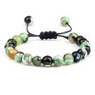 Pulseira de pérola de ágata roxa com cordão ajustável para mulheres
