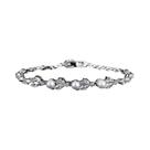 Pulseira De Pérola E Zircônia De Luxo Para Mulheres, Design De Folha Marquise, Joias De Casamento De