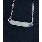 Pulseira de Plaquinha Infantil na Prata