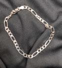 Pulseira de prata 3x1 5 mm