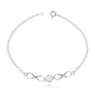 Pulseira de Prata 925 Infinito Zircônia Pulseira de Prata 925 Infinito Zircônia