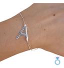 Pulseira De Prata 925 Letra Personalizada Tendencia Garantia Pulseira De Prata 925 Letra Personalizada Tendencia Garantia
