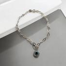 Pulseira de Prata Com Olho Grego