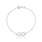 Pulseira de Prata Infinito com Zircônias Pulseira de Prata Infinito com Zircônias