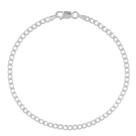 Pulseira De Prata Italiana 21cm Maciça Legítima