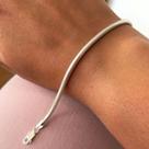 Pulseira de prata legitima laminada 925