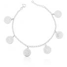 Pulseira de Prata Pingentes Pendurados 6 Pai Nosso