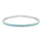 Pulseira De Prata Riviera Aqua Marine Flexível Feminina Pulseira De Prata Riviera Aqua Marine Flexível Feminina