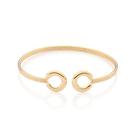 Pulseira de pulso bracelete banhado ouro 3x 24k 18k e 22k feminina rommanel 2 ferraduras 552150