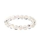 Pulseira de quartzo natural transparente de 12 mm, contas redondas Pulseira de quartzo natural transparente de 12 mm, contas redondas