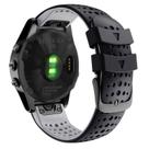 Pulseira de Relógio Abanen para Garmin Fenix 5X/6X (26mm) - Preto e Cinza
