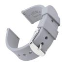 Pulseira de relógio Archer Silicone Quick Release 21 mm cinza platinado