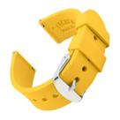 Pulseira de relógio Archer Silicone Quick Release Naples Yellow 21 mm