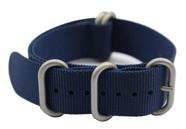 Pulseira de relógio ArtStyle Pulseira de nylon de 1,5 mm de espessura azul 20 mm