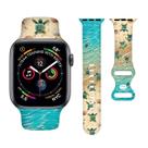 Pulseira de relógio BACDOILQ Cute Turtle Soft Silicone 38-41 mm