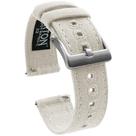 Pulseira de relógio BARTON Canvas Quick Release 22 mm branca