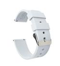 Pulseira de relógio Barton White Soft Silicone 20mm Quick Release