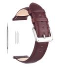 Pulseira de relógio Berfine Brown Calf Leather 22mm para homens e mulheres